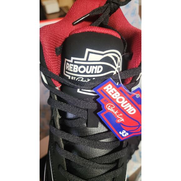 Patrick Ewing Orion Strap 1RBE003-016 *NEW* Men\'s Size 10 Blk/Red/wht main image 4